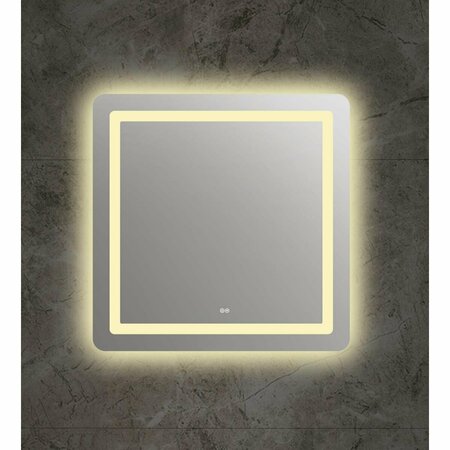 TAPIS RUGS Speculo Back Lit LED Mirror 4000K Warm White - 24 in. TA2826874